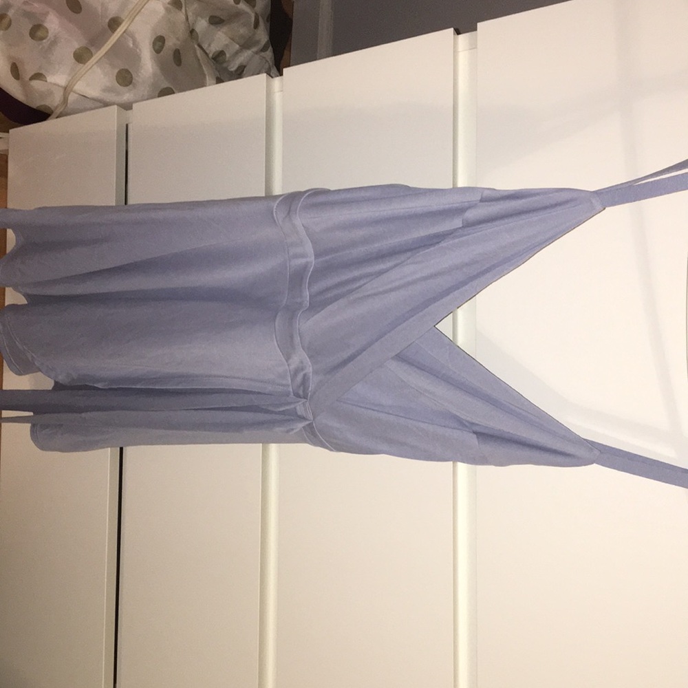 Sky blue Urban Outfitters open back romper